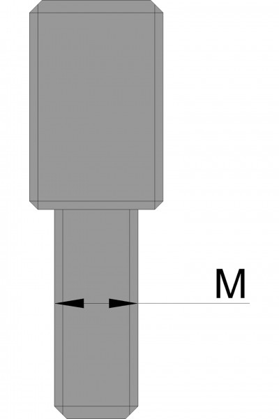 Gewindebolzen M12 für Aufspannbolzen